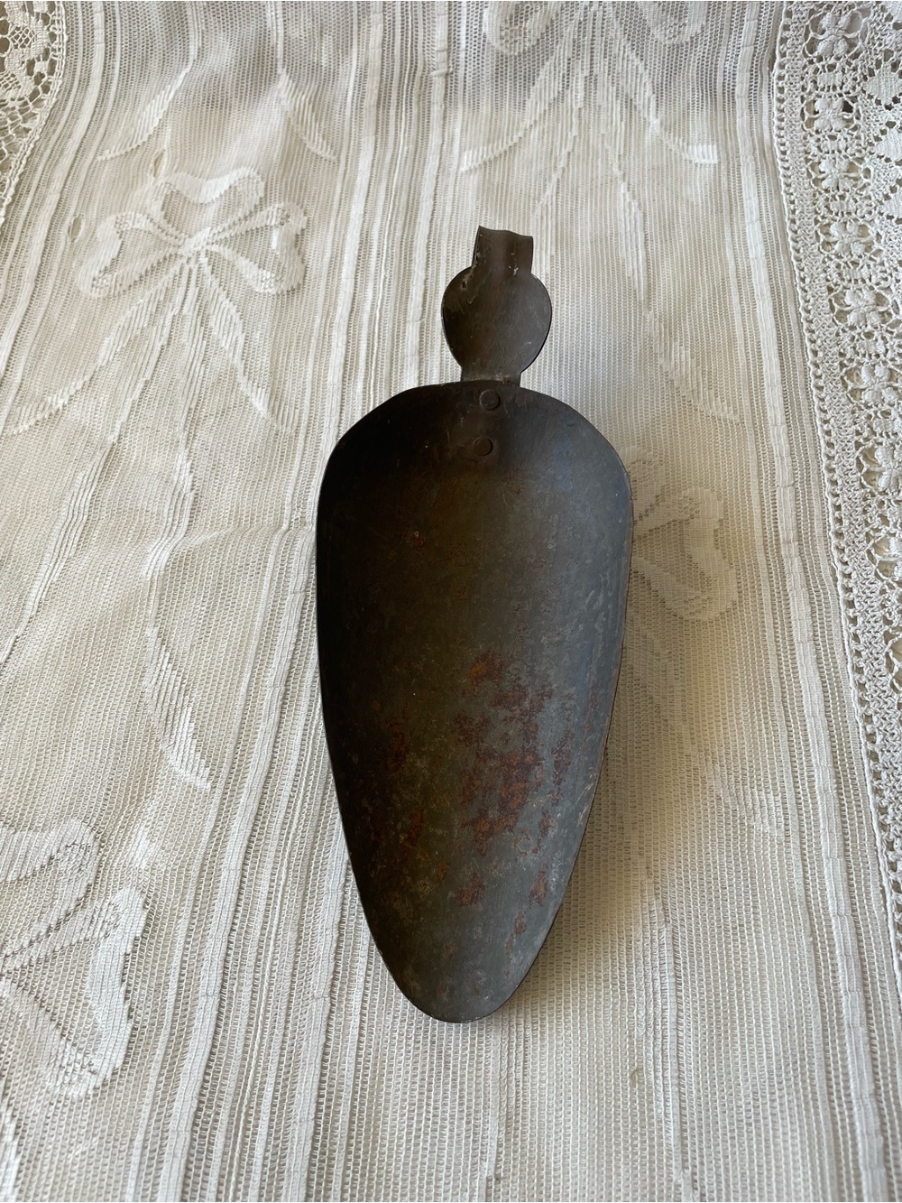 Vintage Primitive Metal Grain Scoop Rustic Farmhouse Decor
